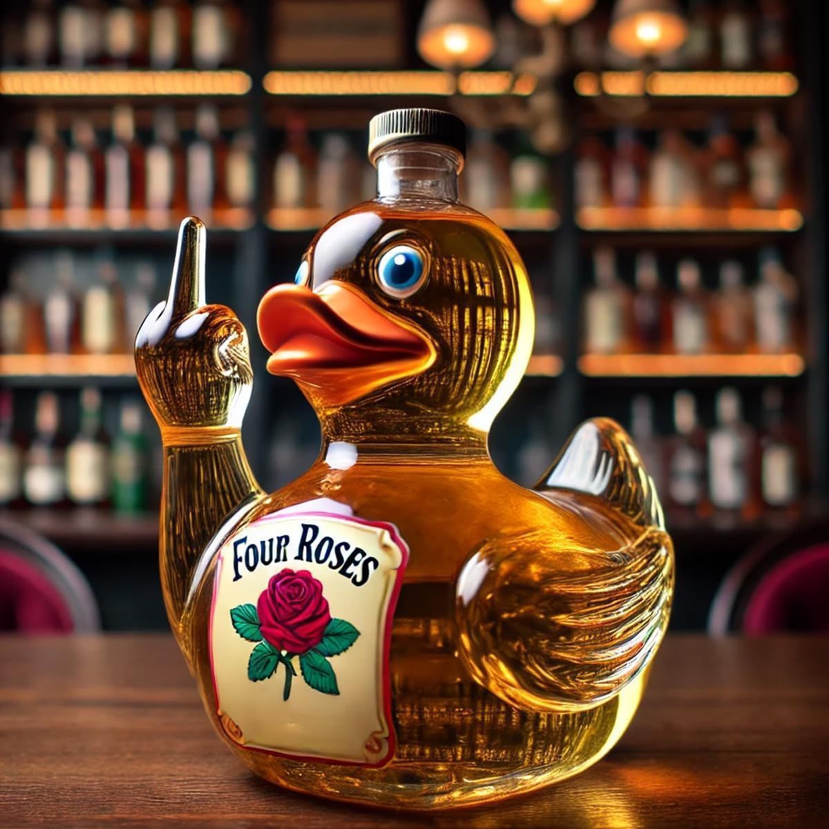 Whiskey Glass Duck Bottle Storage Wine Bottle