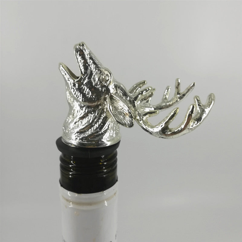 Deer head wine pourer