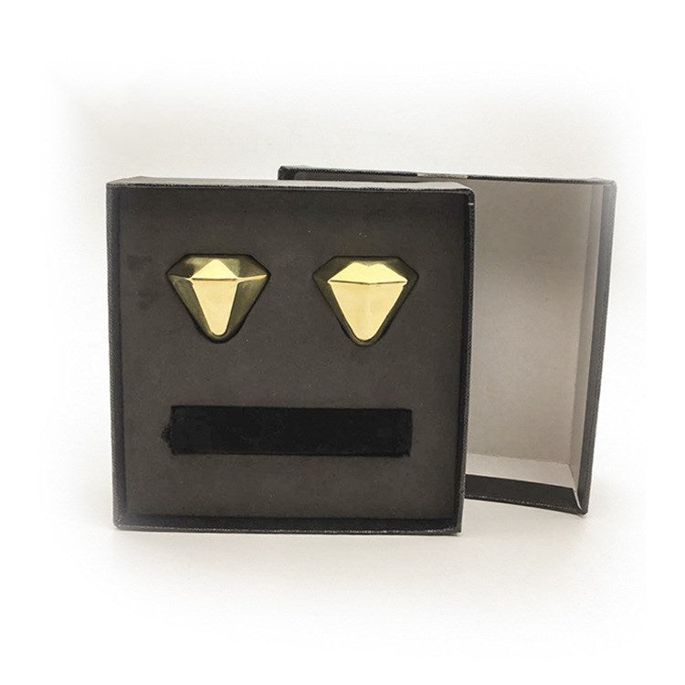 Metalen diamanten whiskey ijsblokken