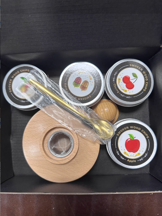 Cocktail Wooden Smoked Six Bar Kitchen Tools Suit