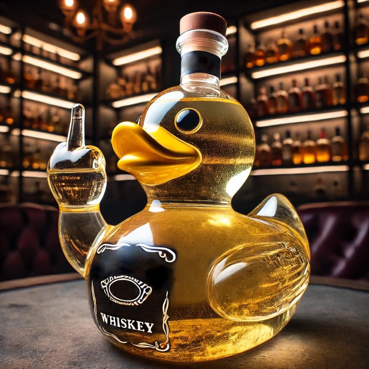 Whiskey Glass Duck Bottle Storage Wine Bottle