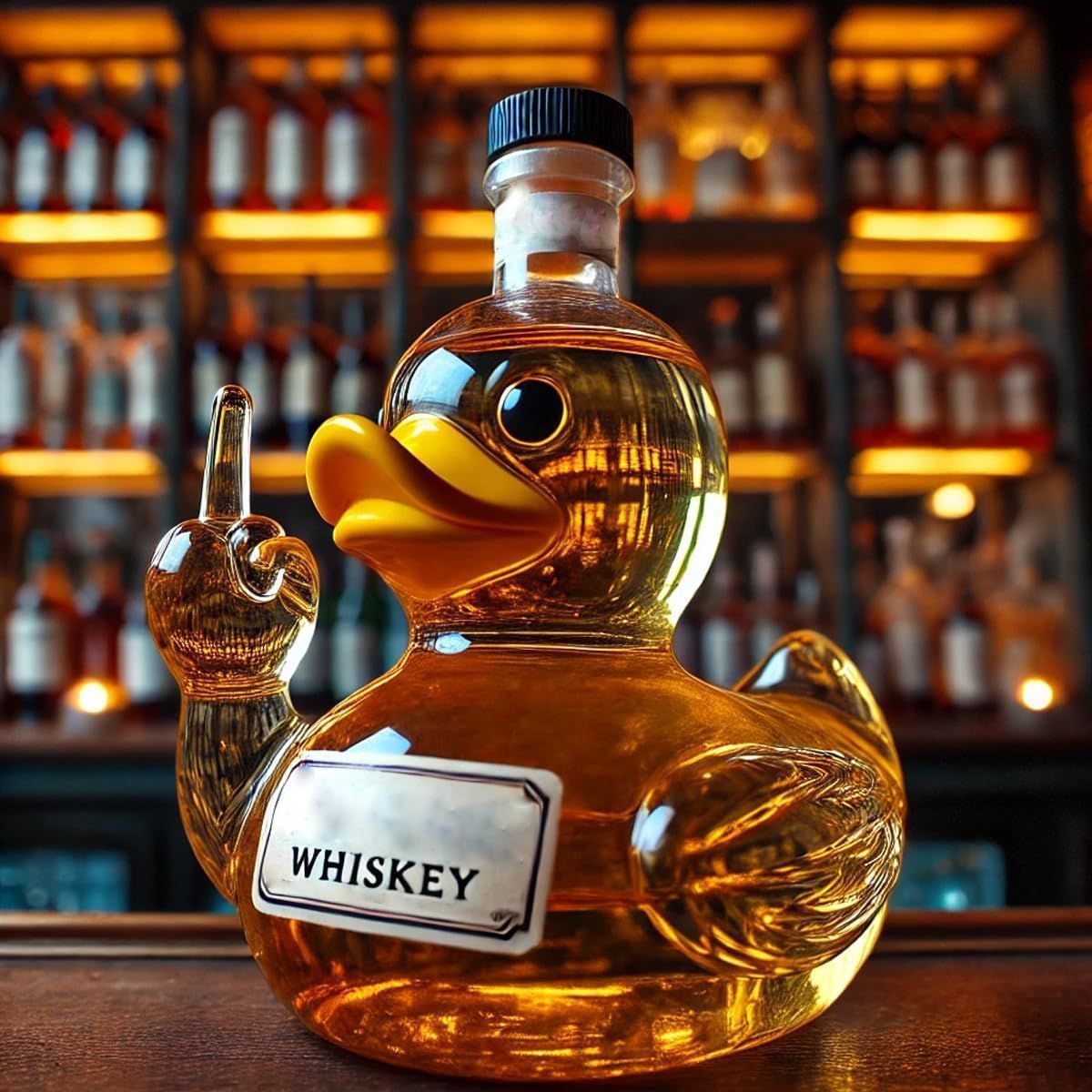 Whiskey Glass Duck Bottle Storage Wine Bottle