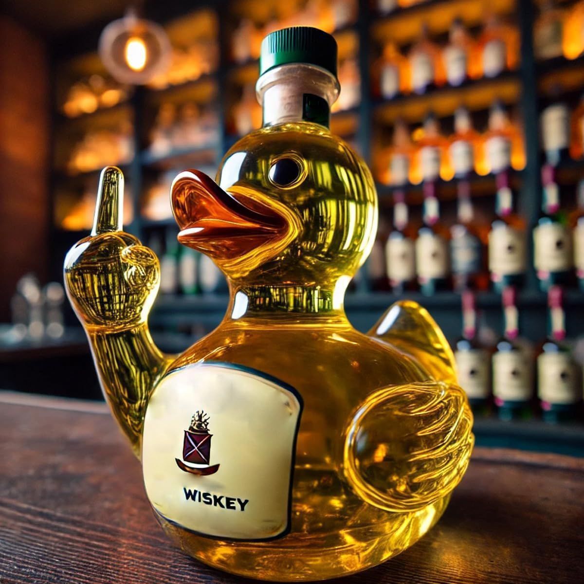 Whiskey Glass Duck Bottle Storage Wine Bottle