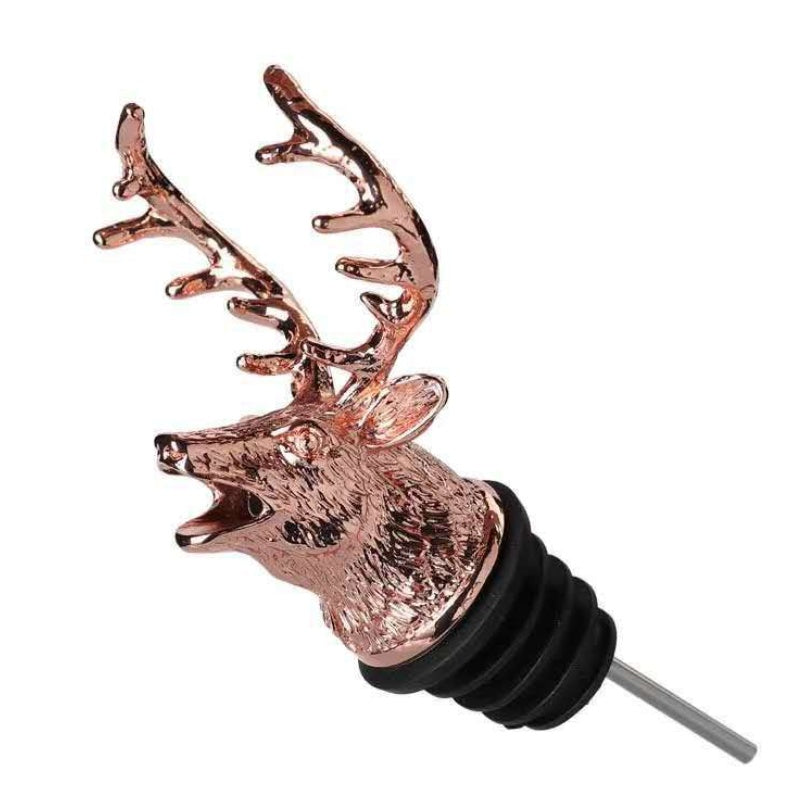 Deer head wine pourer