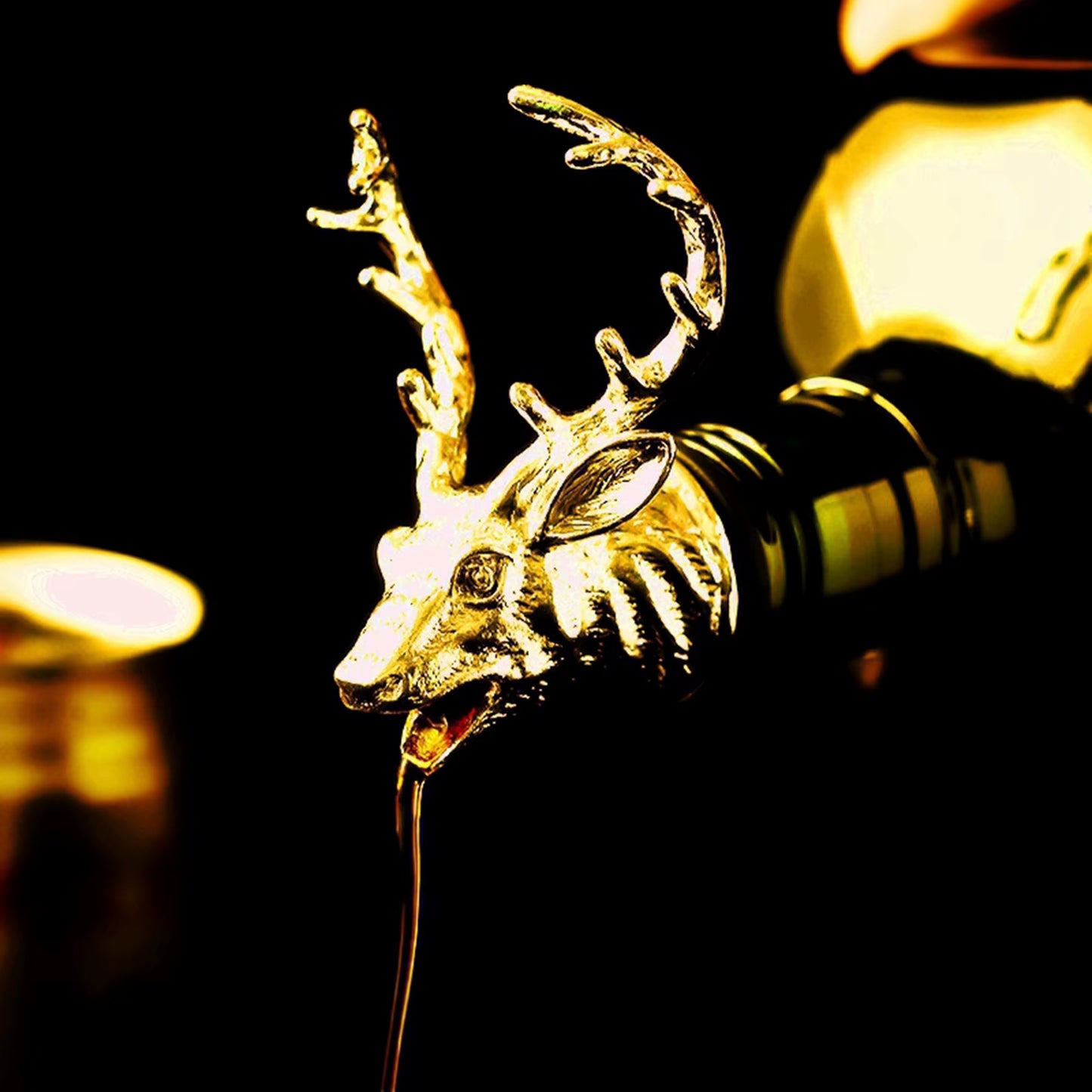 Zinc Alloy Wine Aerators Pourer Wine Stopper Bottle Pourer Home Kitchen Accs Lion Elephant Antelope Rhinoceros Deer