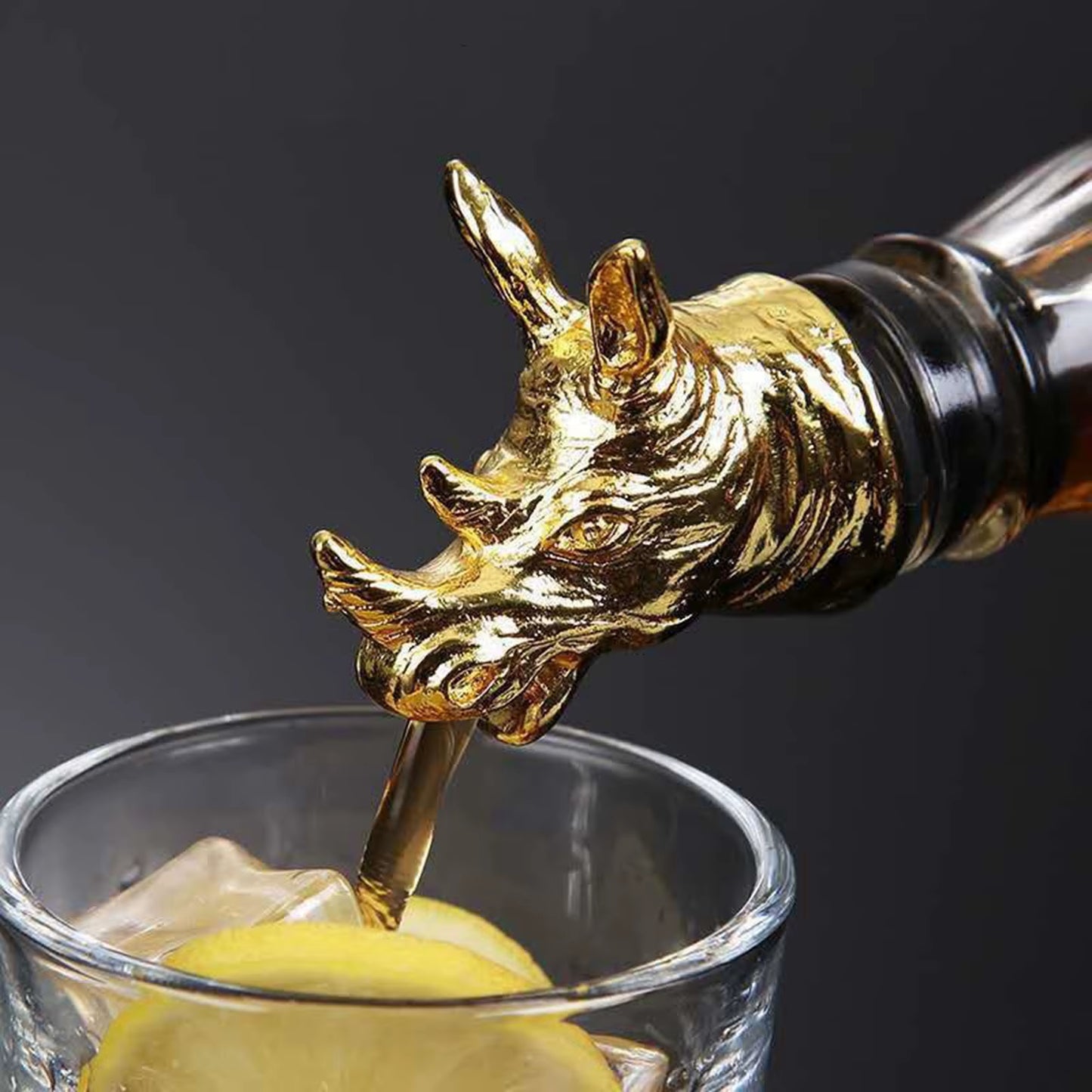 Zinc Alloy Wine Aerators Pourer Wine Stopper Bottle Pourer Home Kitchen Accs Lion Elephant Antelope Rhinoceros Deer
