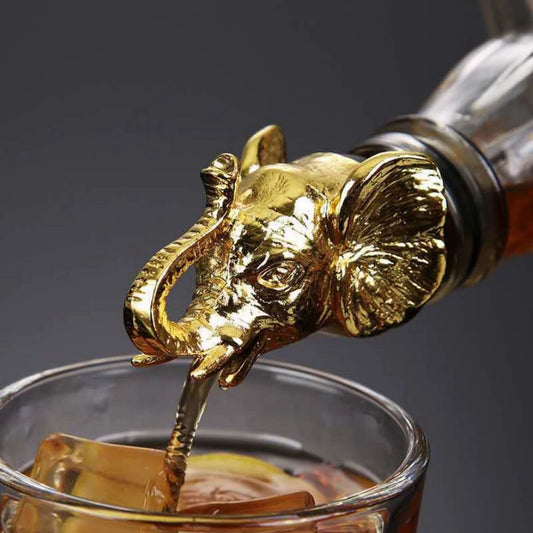 Zinc Alloy Wine Aerators Pourer Wine Stopper Bottle Pourer Home Kitchen Accs Lion Elephant Antelope Rhinoceros Deer