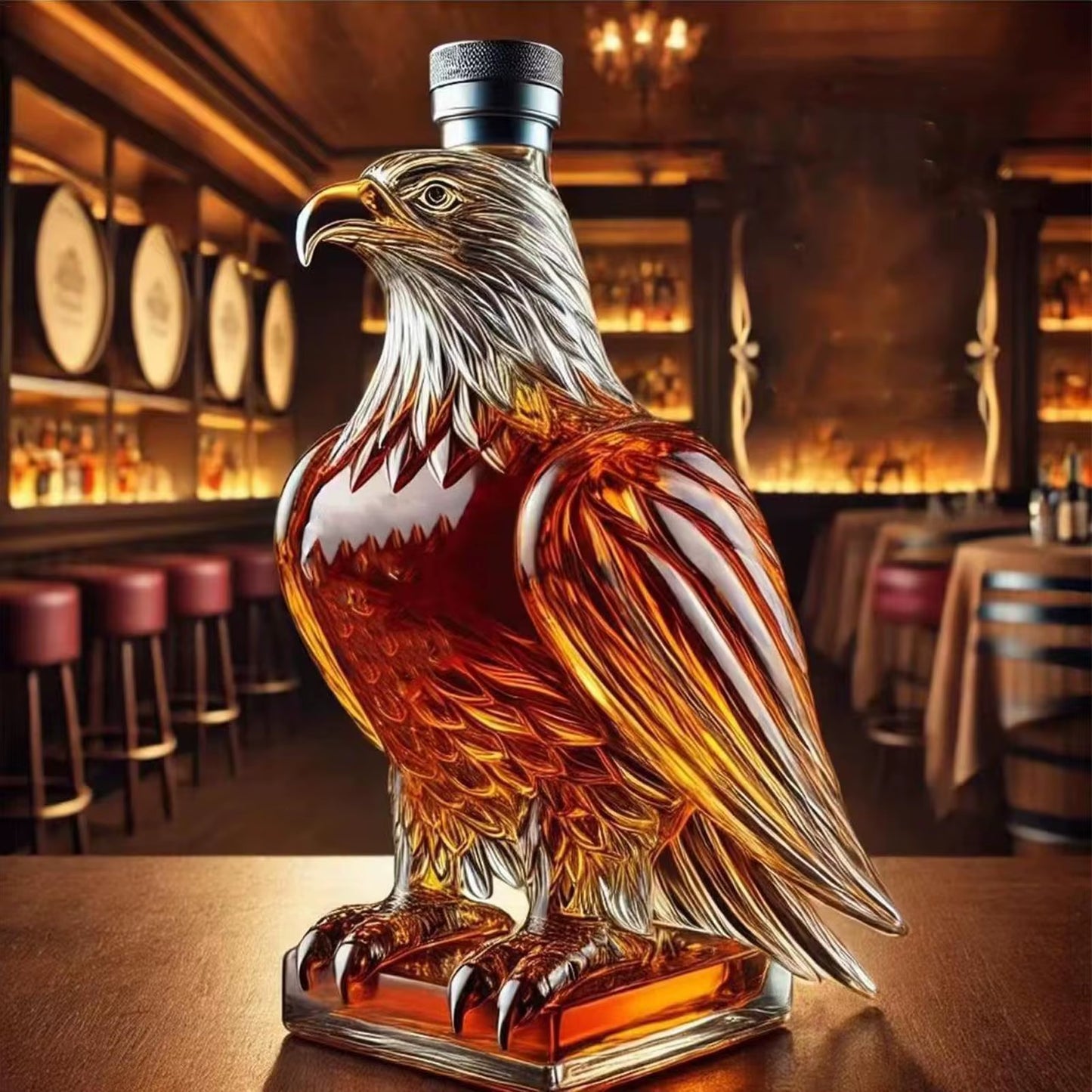 Exquisite Eagle Liquor Decanter Dad Husband Glass Whiskey Decanter Bottle Eagle Liquor Bottle Home Decoration for Holidays