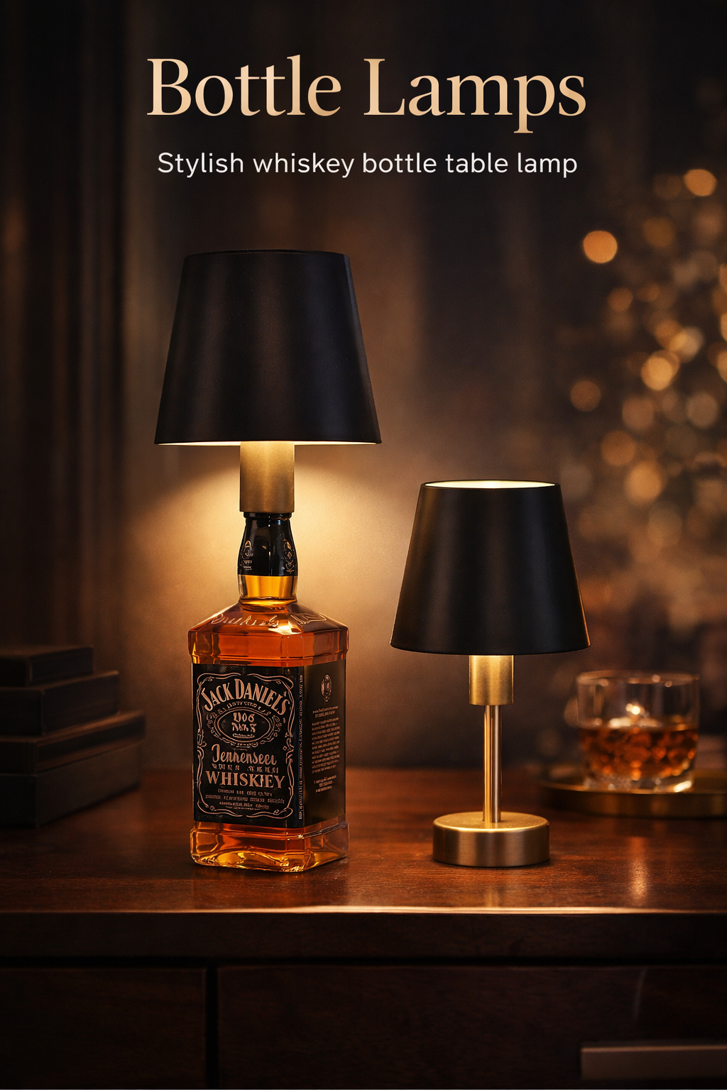 Draadloze flessenlamp - toch control 3 kleuren